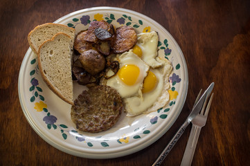 Egg Sausage Breakfast