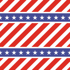 Patriotic USA seamless pattern