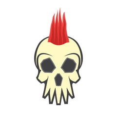 mohawk skull hairstyle