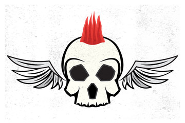 mohawk skull hairstyle