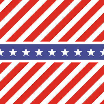 Patriotic USA seamless pattern