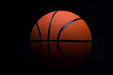 Obraz premium basketball on a black background