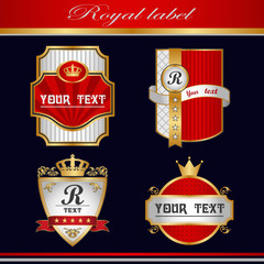 royal vintage label.