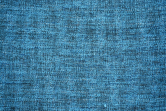 Macro image of  Petrol Blue texture fabric cloth
