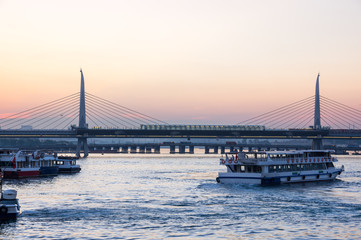 The Golden Horn on sunset