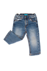 children jeans trousers on a white background