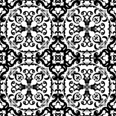Seamless Abstract Tribal Pattern. Hand Drawn Ethnic Texture. Vector Illustration.