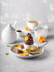 Chocolate kumquat egg