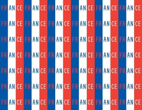 Seamless pattern in french patriotic style