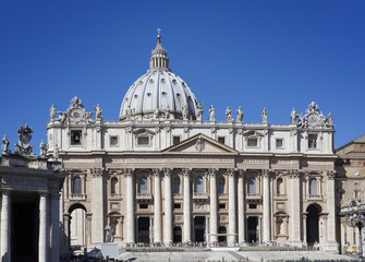 Fototapeta na wymiar Italy. Rome. Vatican. St Peter's Basilica