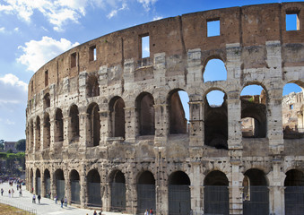 Naklejka premium Italy. Rome. The ancient Collosseo