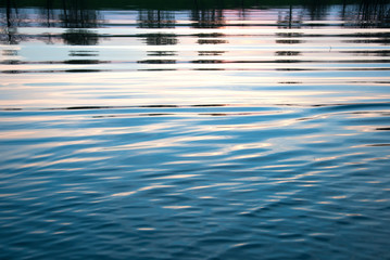 Texture of blue water