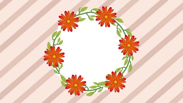 floral decoration design, Video Animation HD1080