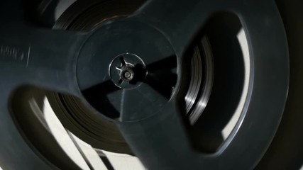 coil reel tape recorder, close-up