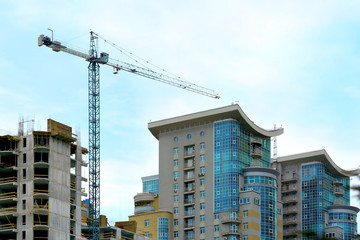 Fototapeta premium Construction of new building