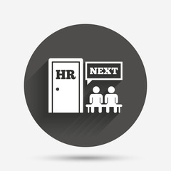 Human resources sign icon. HR symbol