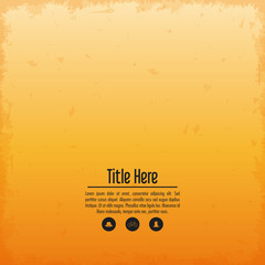 Fototapeta na wymiar Orange and grunge wallpaper icon. Cover background. Vector graph