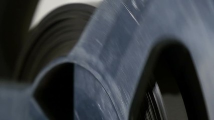 old tape bobbin, close-up