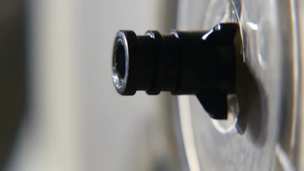 old reel tape recorder, close-up