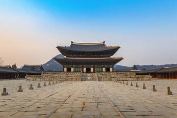 Fototapeta premium Gyeongbokgung Palace, Seul, Korea Południowa