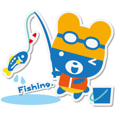 夏くま夏行事 サカナ釣り