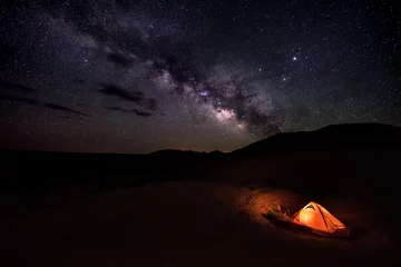 Foto op Canvas Kamperen onder de Stars Reflection Canyon Utah USA © Krzysztof Wiktor