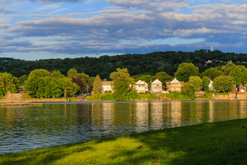 Hudson and Mohawk River view meeting at Livingston NY