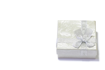 Gift box on the white background