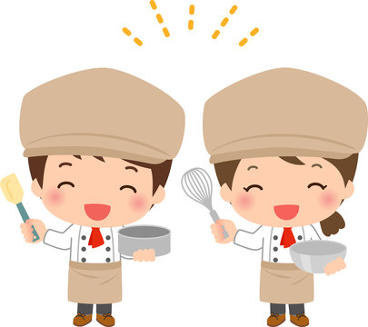 パティシエの男女