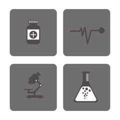 icon set. Medical and Health care design. Vector graphic