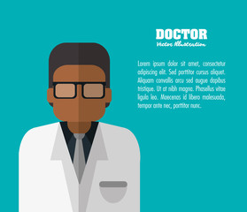 Doctor icon. Medical and Health care design. Vector graphic