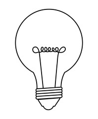 Bulb or big idea concept flat icon, vector illustration.