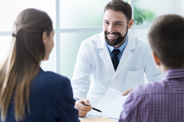 Couple in the doctor's office