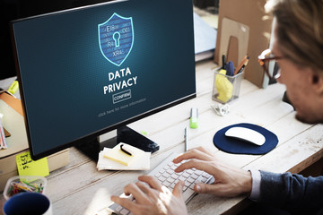 Data Privacy Online Security Protection Concept