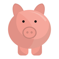 Obraz na płótnie Canvas Piggy money savings design, vector illustration graphic design.