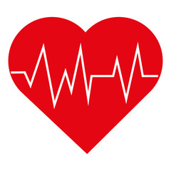 heart with cardiogram icon