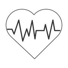 heart with cardiogram icon