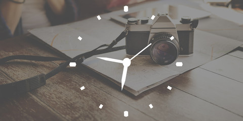 Time Clock Organization Management Accuracy Efficiency Concept