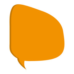 orange conversation bubble icon