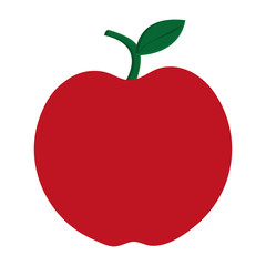 apple with leaf icon