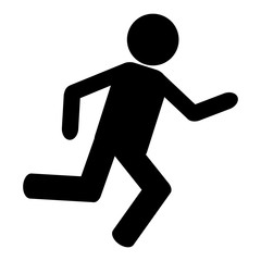 person running pictogram icon