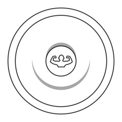 barbell plate icon