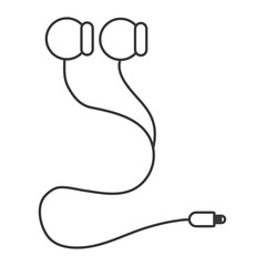 earphones with cord icon