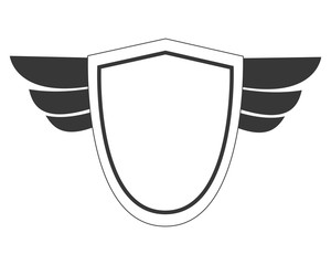 shield with wings icon