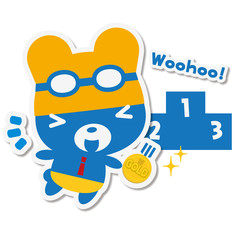 夏くまクールビズ 金メダル