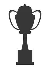 trophy cup silhouette icon