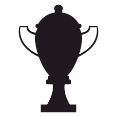 trophy cup silhouette icon
