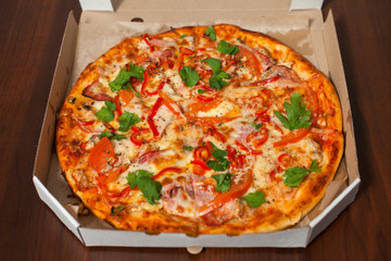Pizza in box
