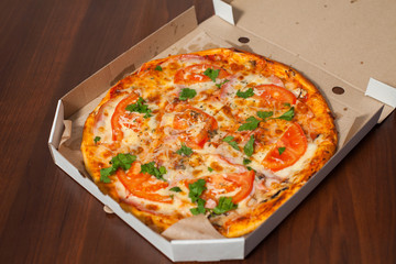 Pizza in box