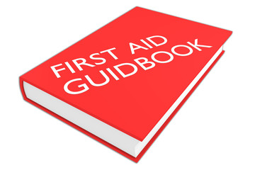 First Aid Guidebook concept